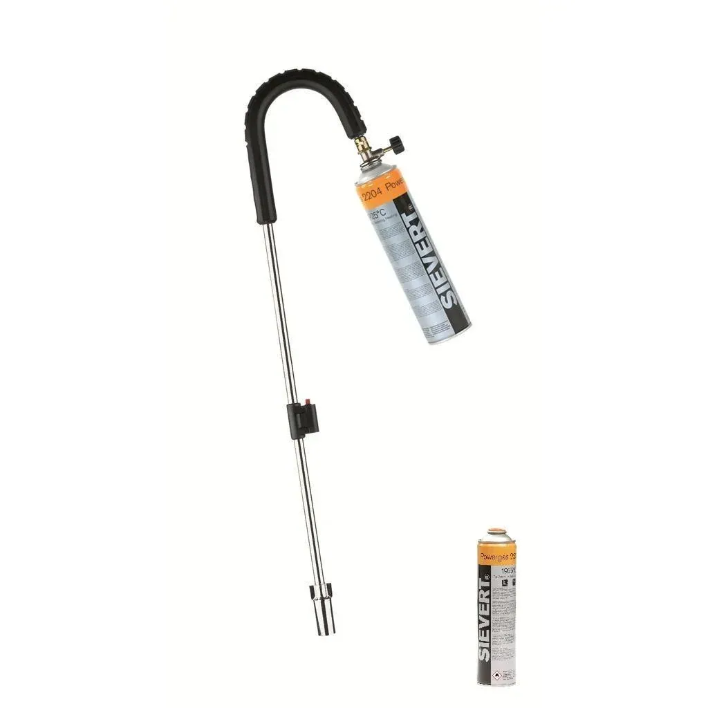 Sievert Unkrautbrenner mit Piezo und 4x Sievert Gasflasche
