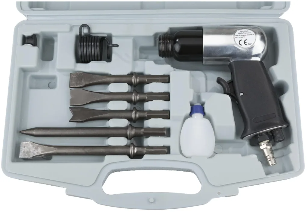 Druckluft-Meißenhammer-Set inklusive Zubehör