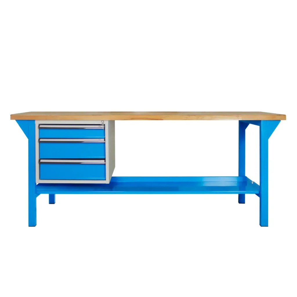 Werkbank 1500 mit Schubladenbox, 3 Schubladen