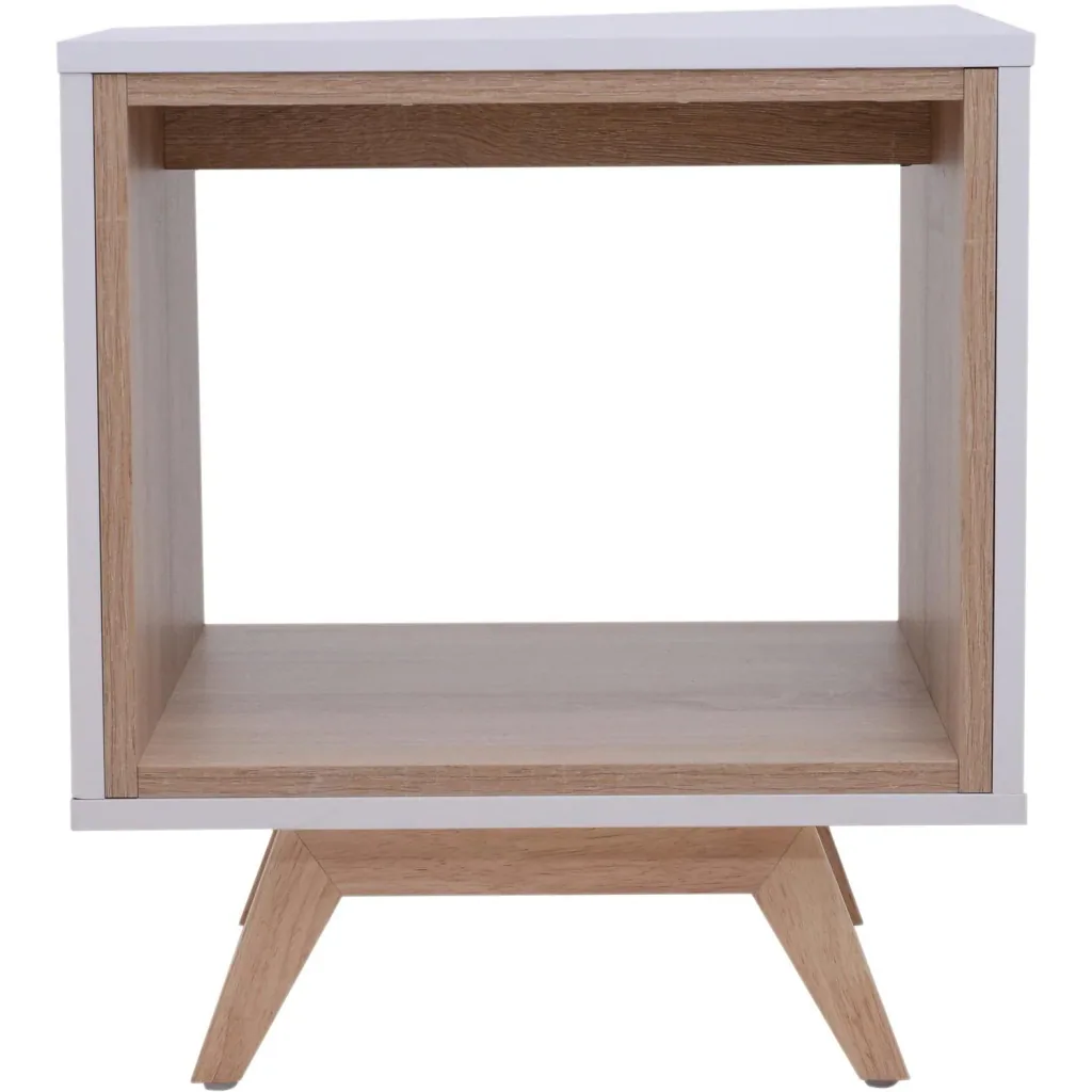 Nachttisch Nachtschrank Beistelltisch Flurkommode mit 1 offenem Fach 45 x 45 x 50 cm