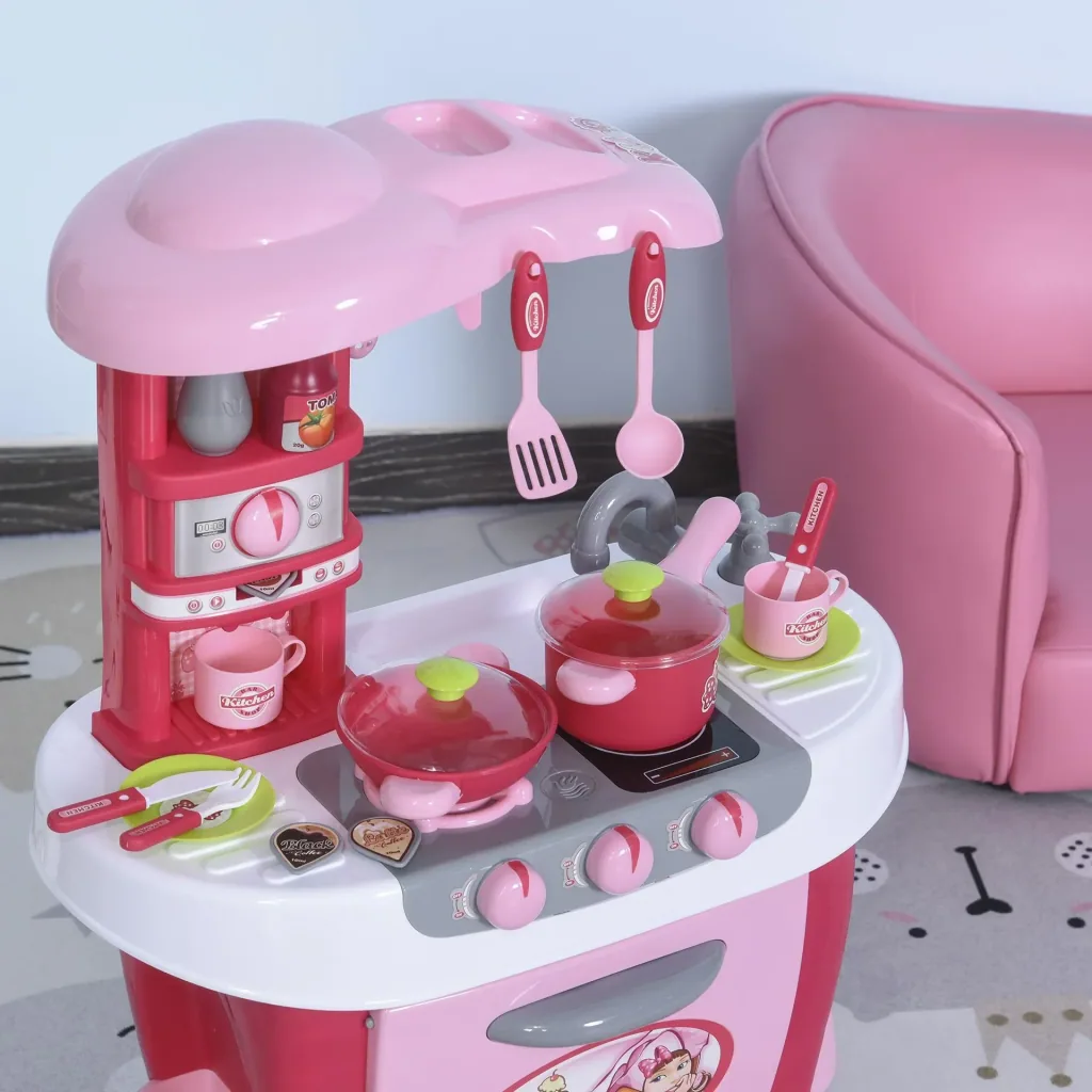 Kinderspielküche mit 38-teiligem Zubehörset