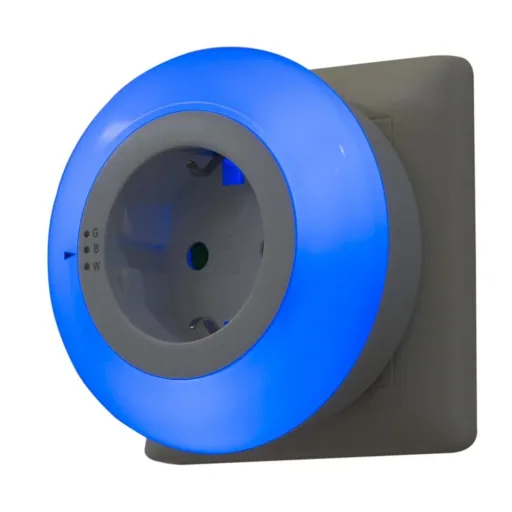 LED Nachtlicht - Zwischenstecker mit Dämmerungsschalter, 3 Farben wählbar