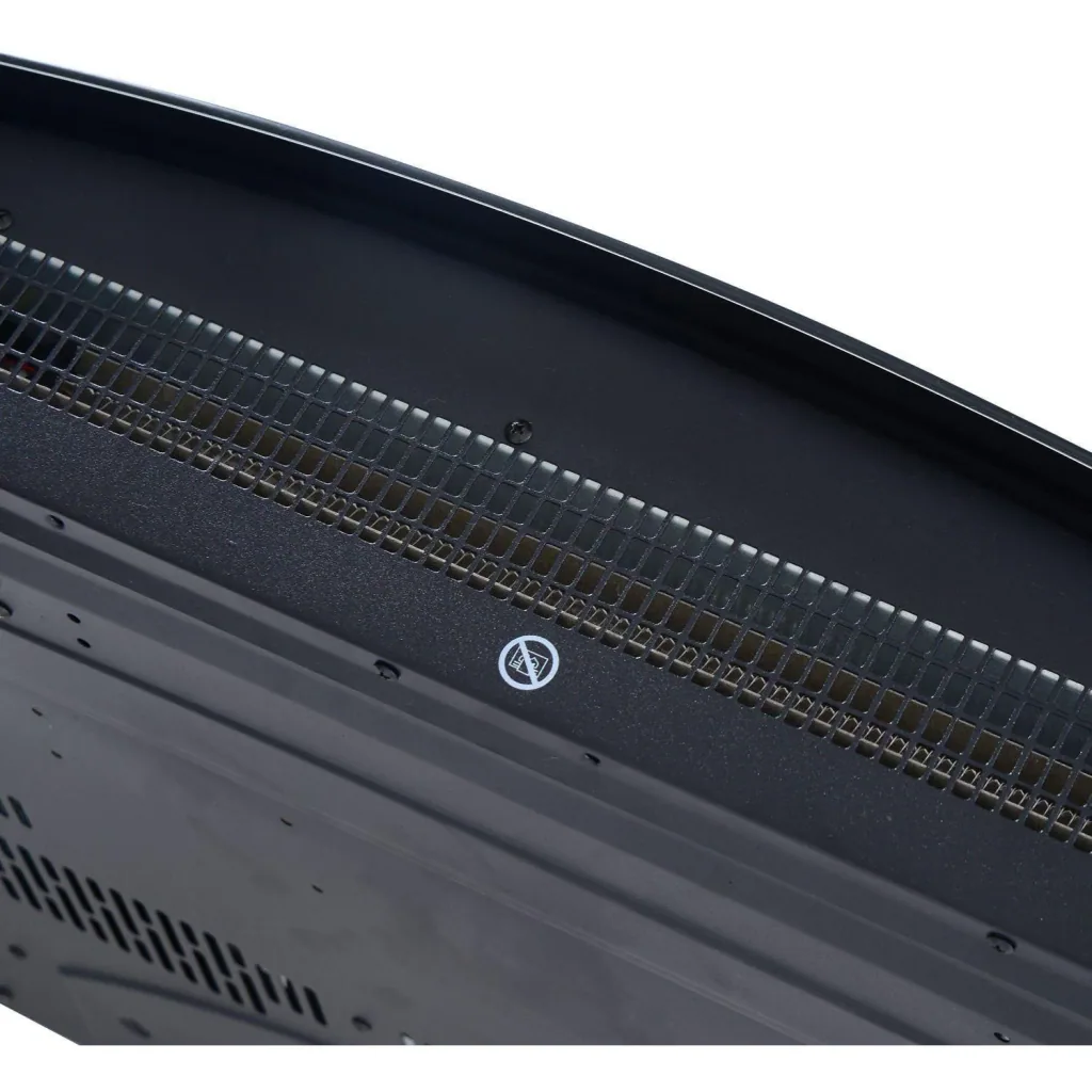 Elektrokamin Wandkamin 1800 Watt LED Fernbedienung Schwarz