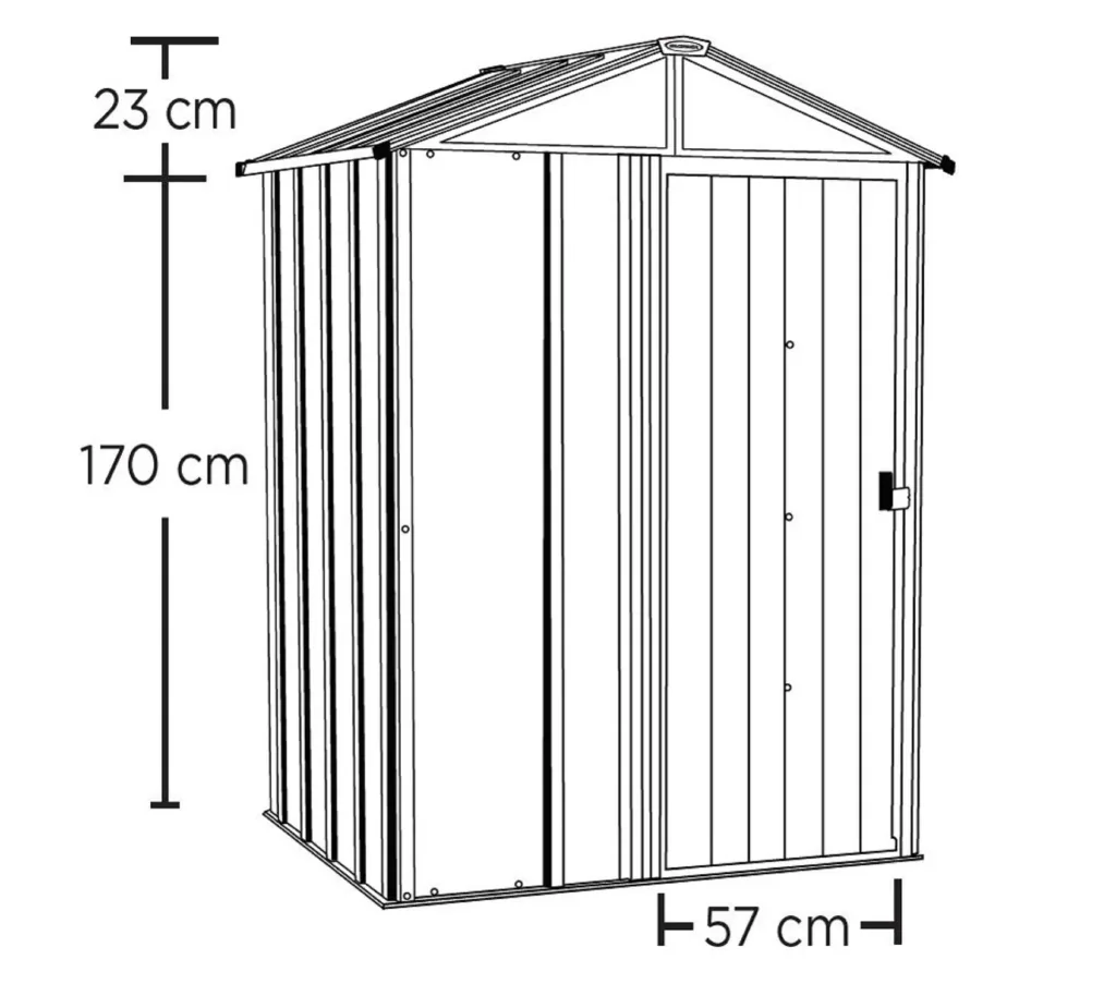Metallgerätehaus 5x4