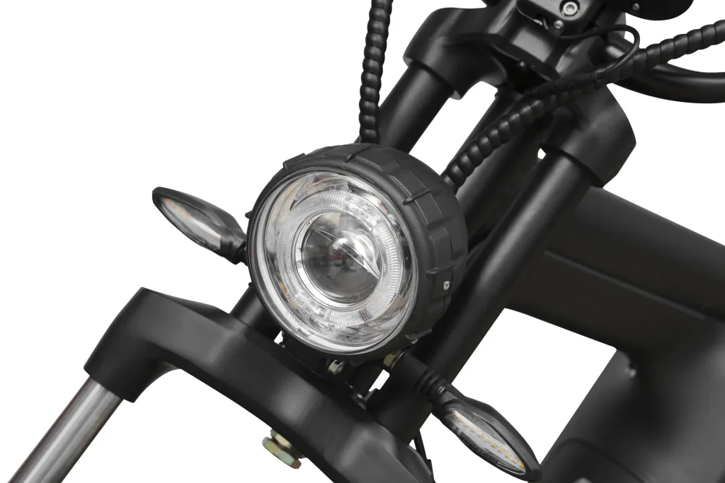 Elektro-Roller La Spezia, 45 km/h, 2000 Watt, 60V/20 Ah Lithium-Ionen Akku, Schwarz