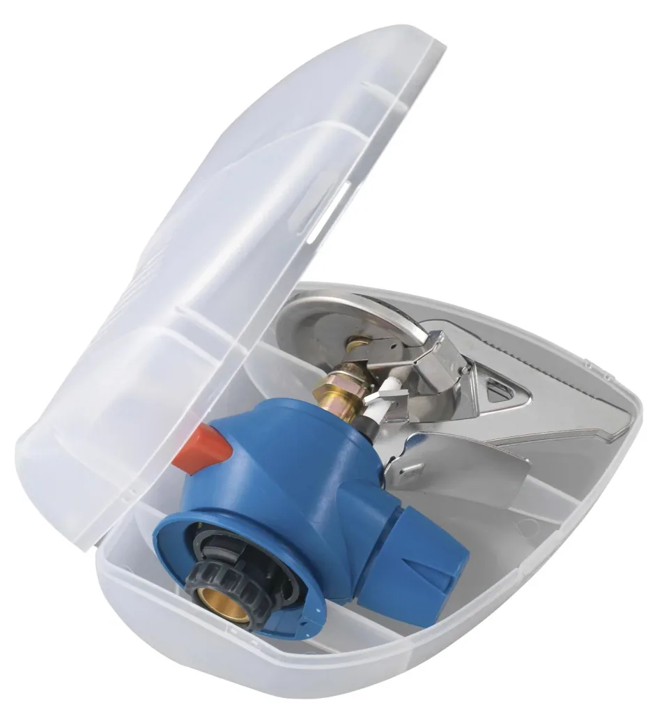 Twister  Plus PZ Gaskocher für Ventilkartuschen, Easy Clic  Plus-System, Piezozündung und Transportbox