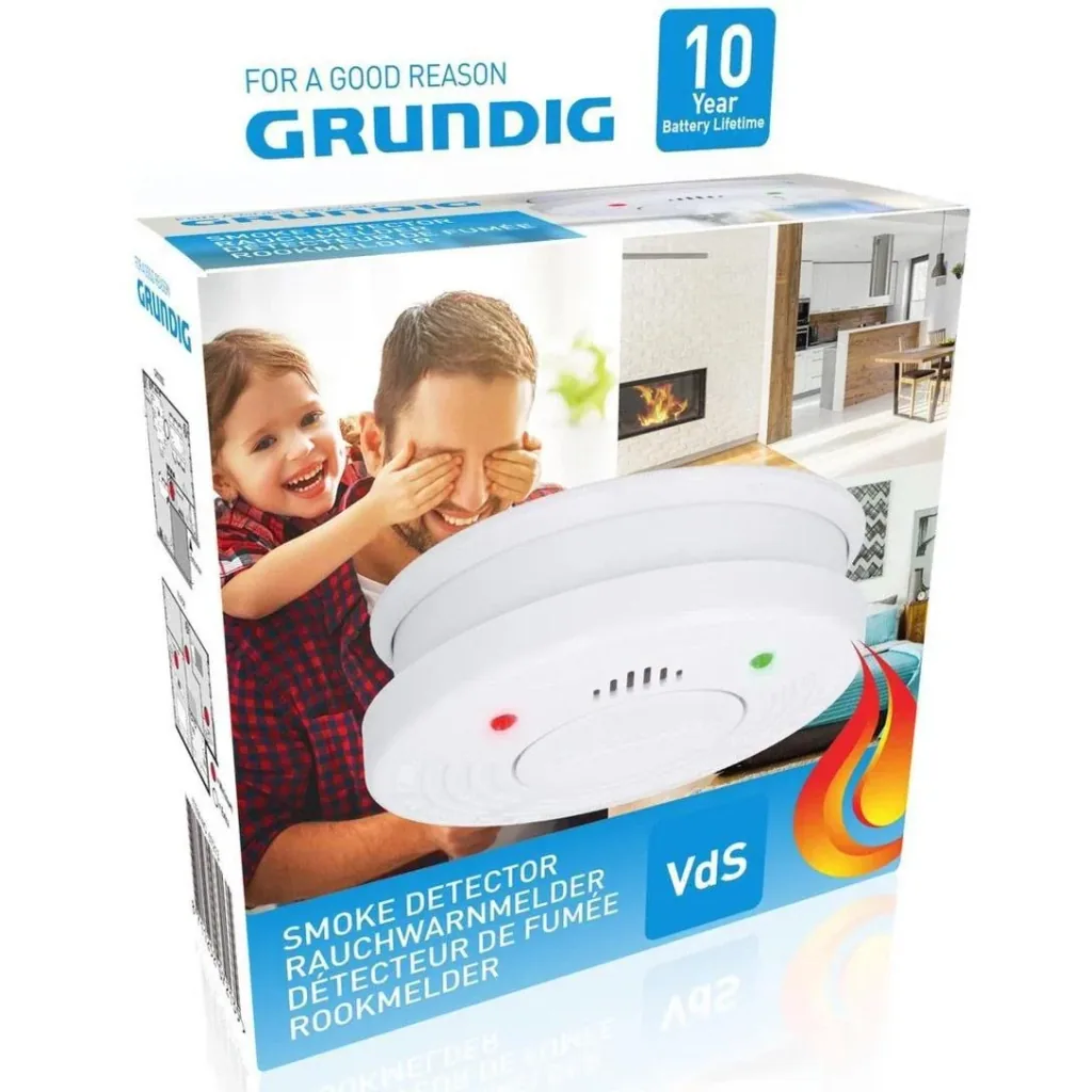 3x Optischer Rauchmelder 10 Jahre Lebensdauer - 85 dB - Weiß