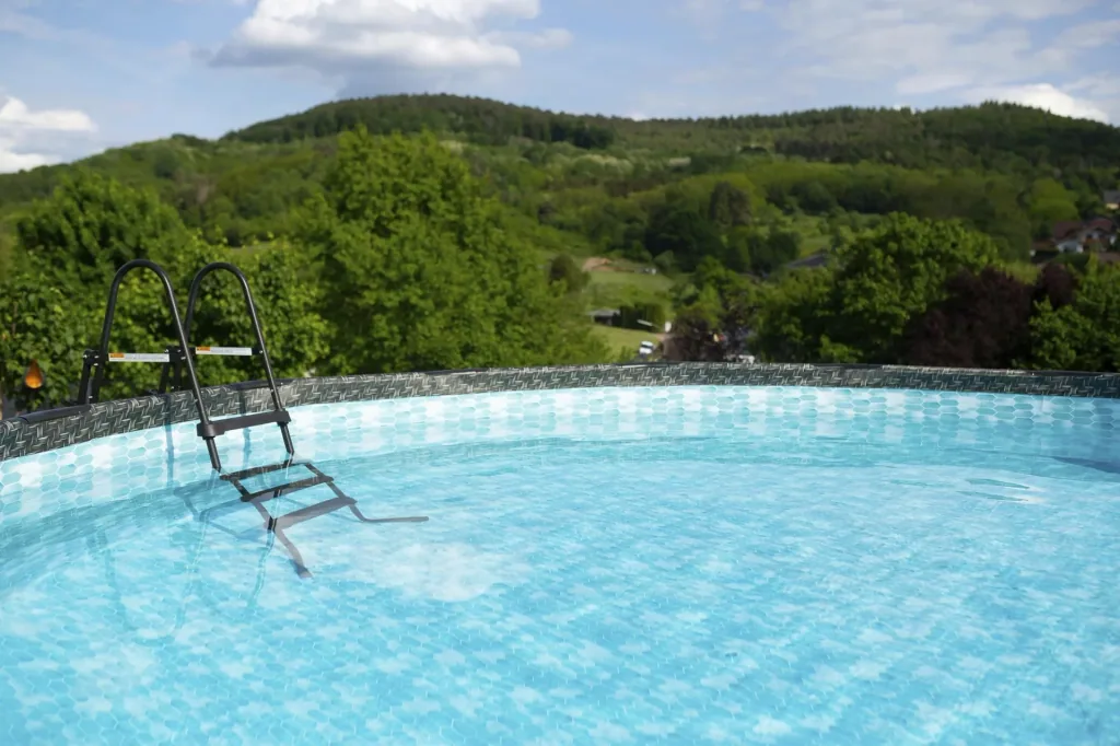 Aufstellpoool Framepool-Set, 488 x 122 cm, Rattan-Optik, inklusive Filterpumpe