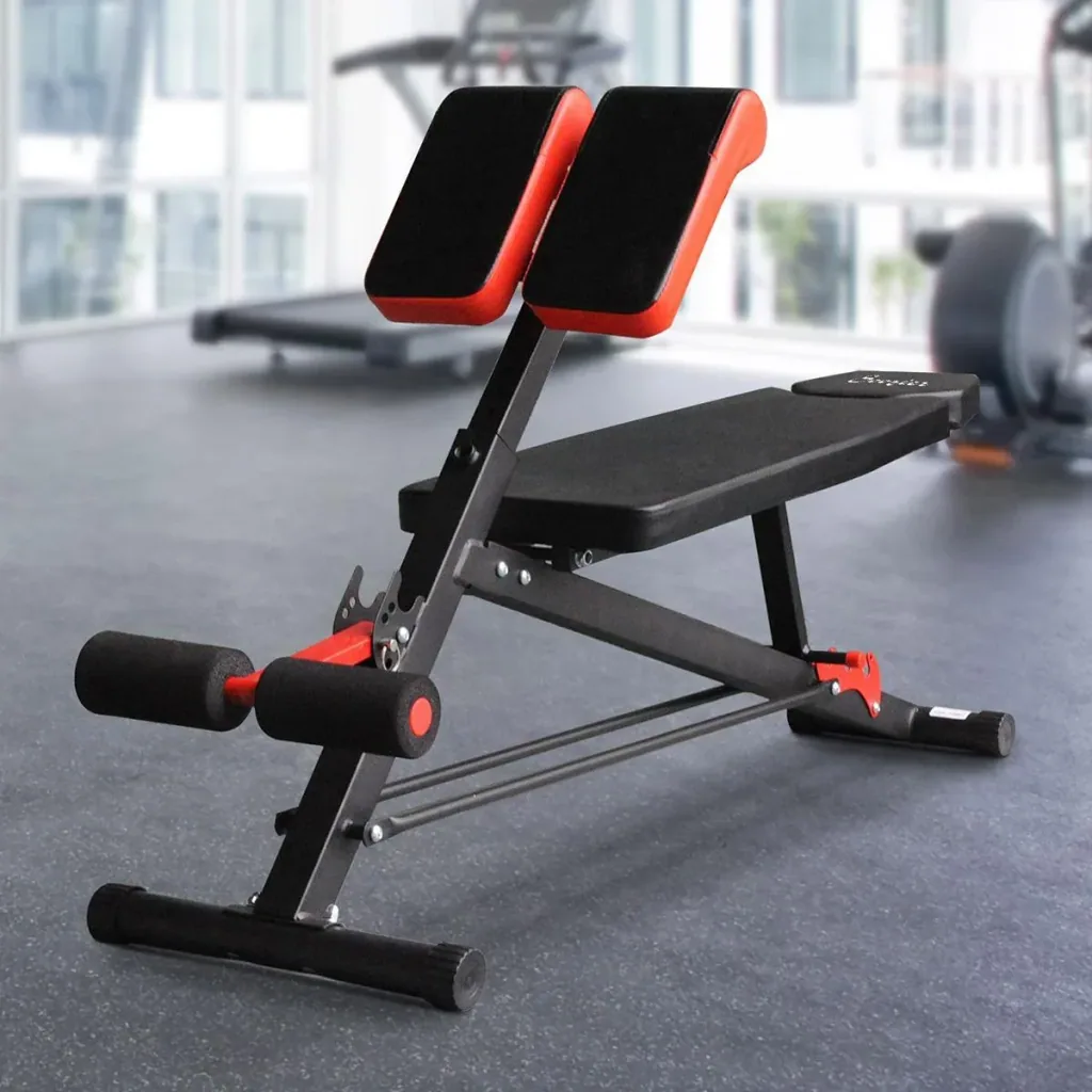Multifunktionale Trainingsbank schwarz/rot