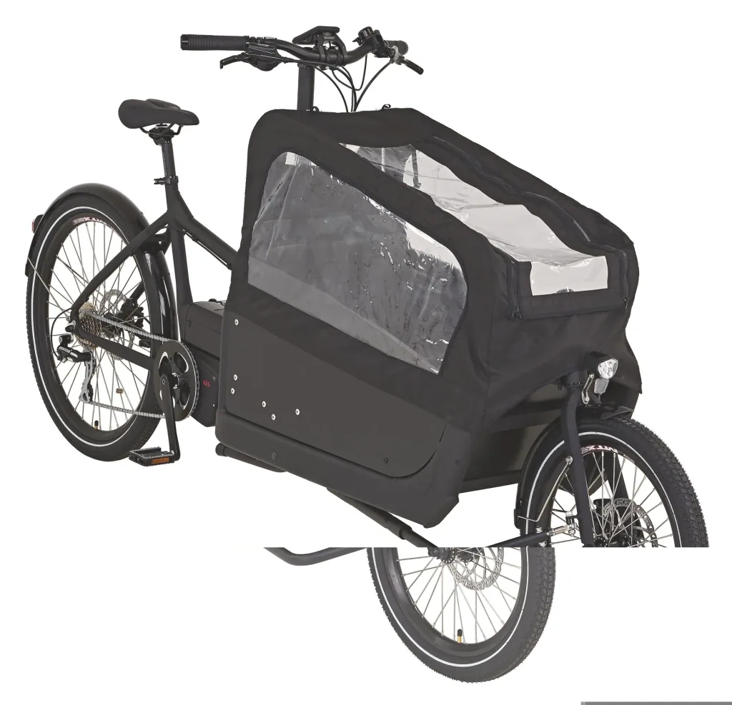 Unisex E-Bike 20"/26 Zoll, Rahmenhöhe 48 cm, 8-Gang Kettenschaltung, schwarz matt, CARGO Plus 22.ETL.10