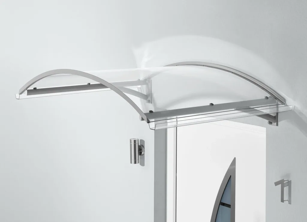 Bogenvordach Typ BV Secco, 1500 x 900 x 320 mm, Edelstahl