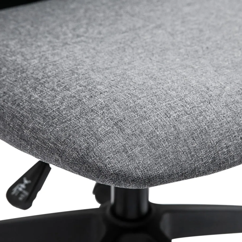 Drehstuhl Bürostuhl Schreibtischstuhl rollbar höhenverstellbar ergonomisch gepolstert Leinen 60 x 50 x (84 93) cm