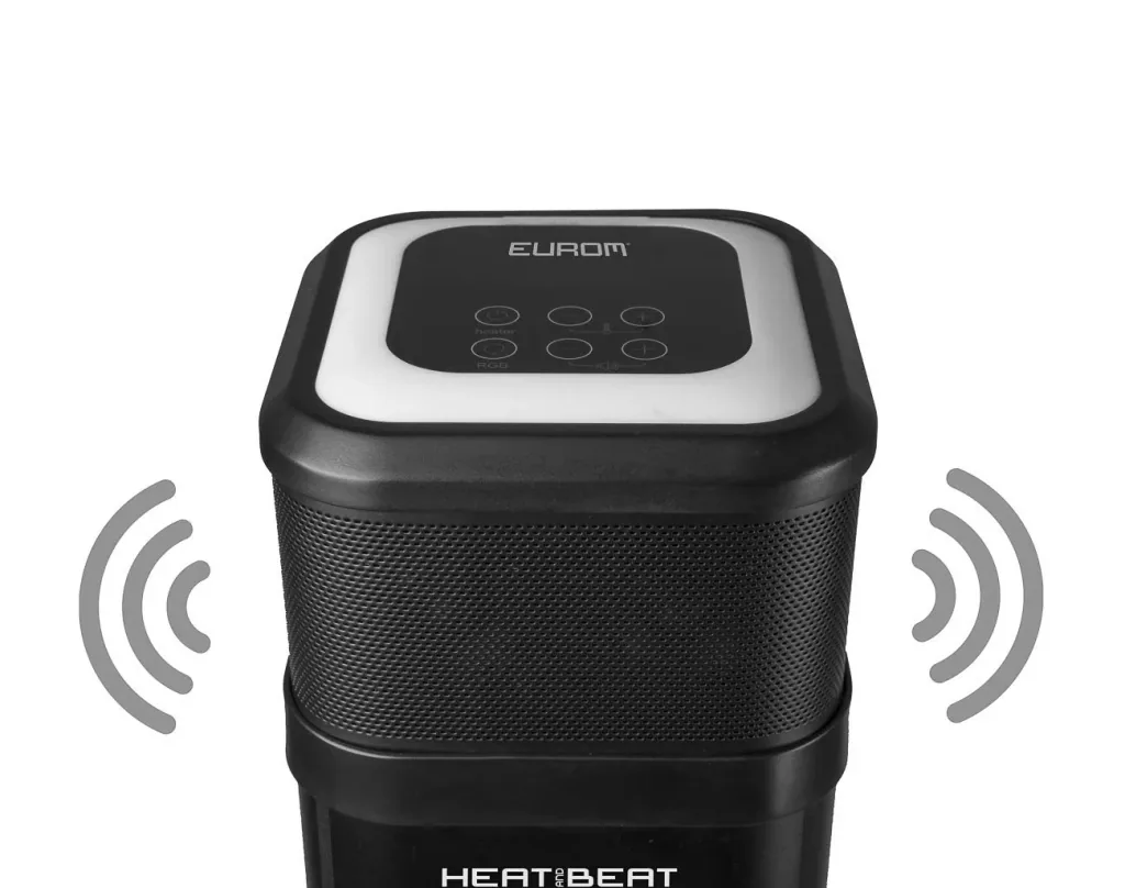 Terrassenheizer Heat and Beat Tower, stehend mit integriertem Lautsprecher