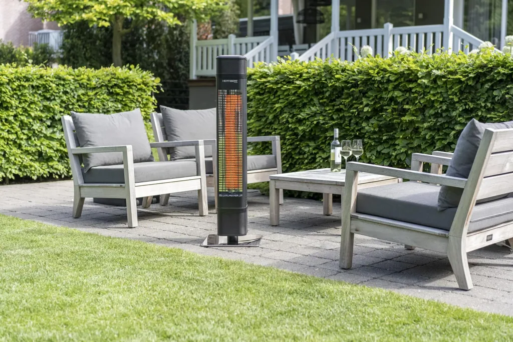 Terrassenheizer Heat and Beat Tower, stehend mit integriertem Lautsprecher