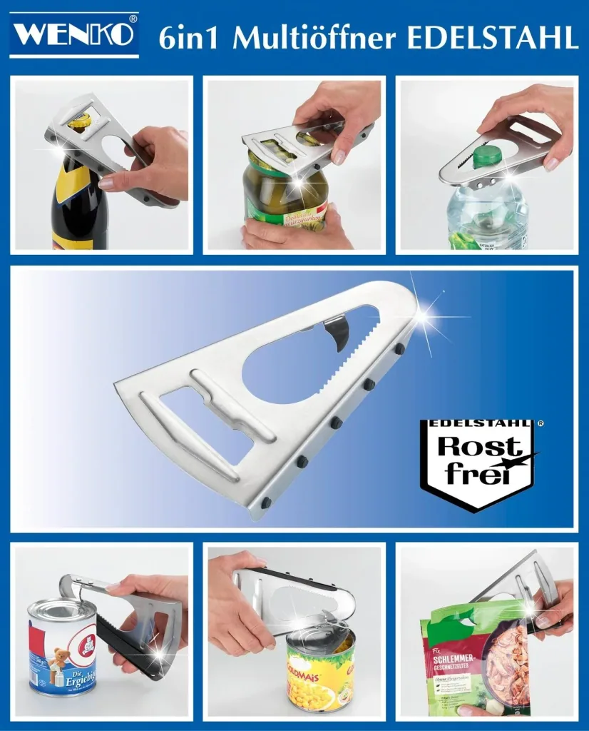 Multi-Öffner 6in1 aus edelstahl