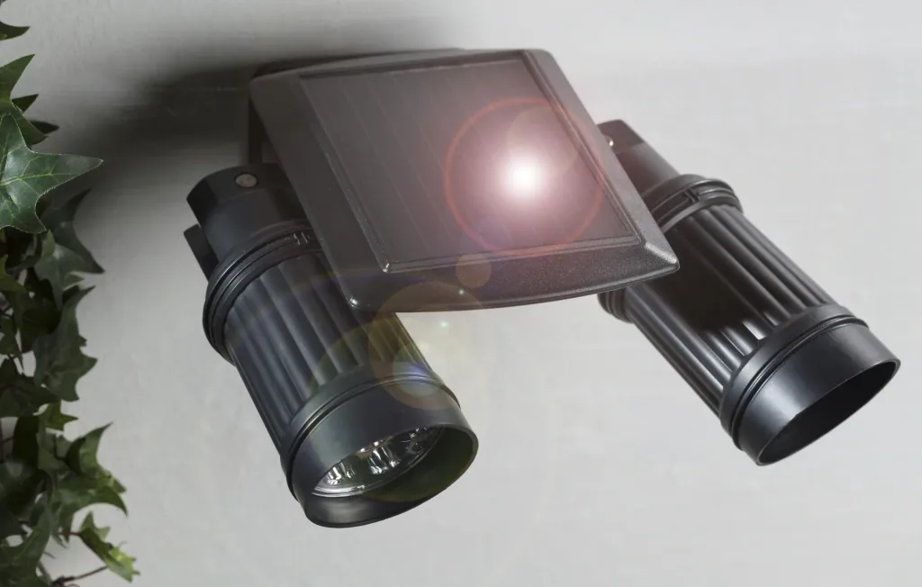 Doppel Solar Strahler mit Bewegungsmelder