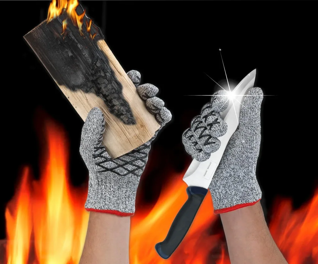 Hitze- und Schneidschutzhandschuhe, Herrengröße, 1 Paar