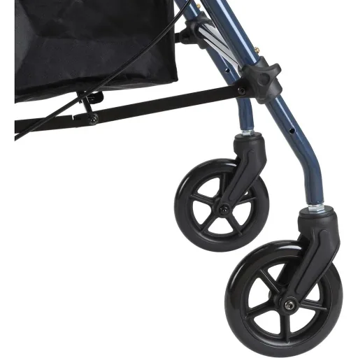 Rollator Gehhilfe Laufhilfe für Senioren höhenverstellbar faltbar Stahl Schwarz