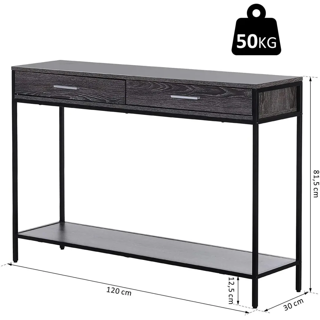 Konsolentisch mit 2 Schubladen