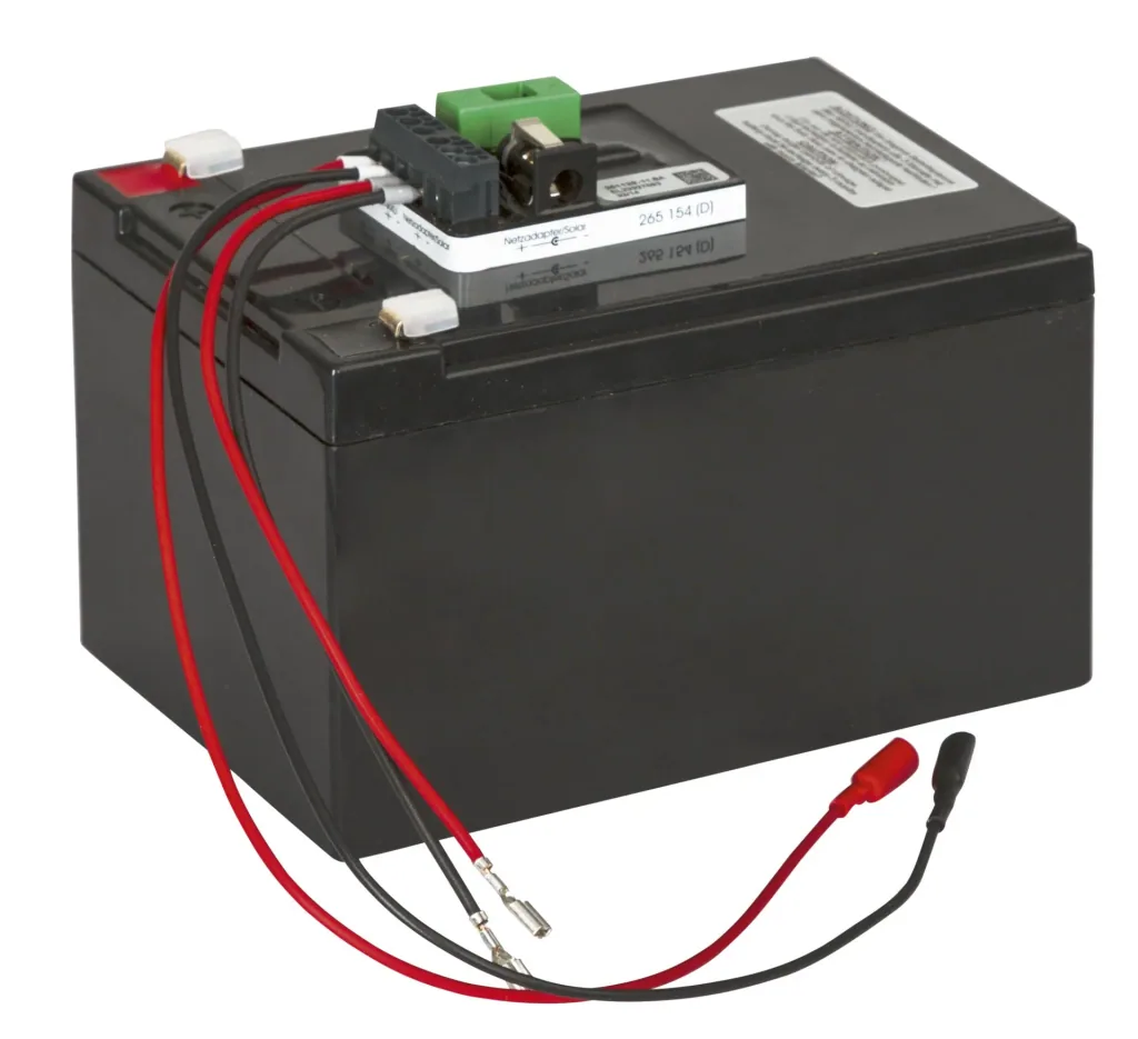 Weidezaunbatterie Power AGM 12V, 15Ah, inkl. Laderegler und Netzladegerät