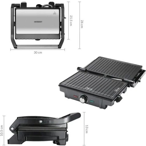 Kontaktgrill aus Edelstahl