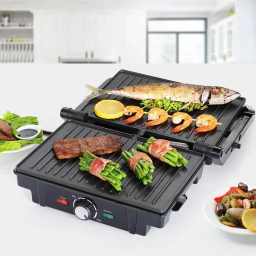 Kontaktgrill aus Edelstahl