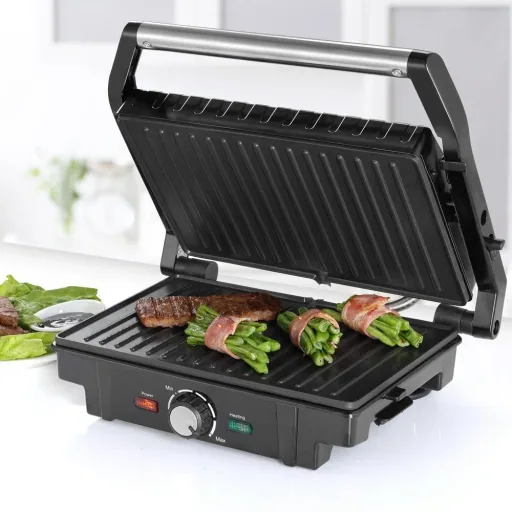 Kontaktgrill aus Edelstahl