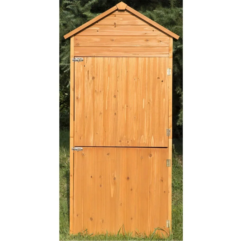 Gartenschrank Gartengerät Massivholz 90 x 50 x 190 cm