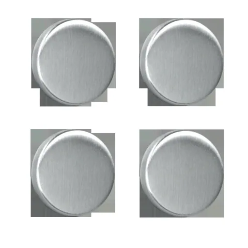 Magnete, rund, Inox, 3 cm, 4er-Set