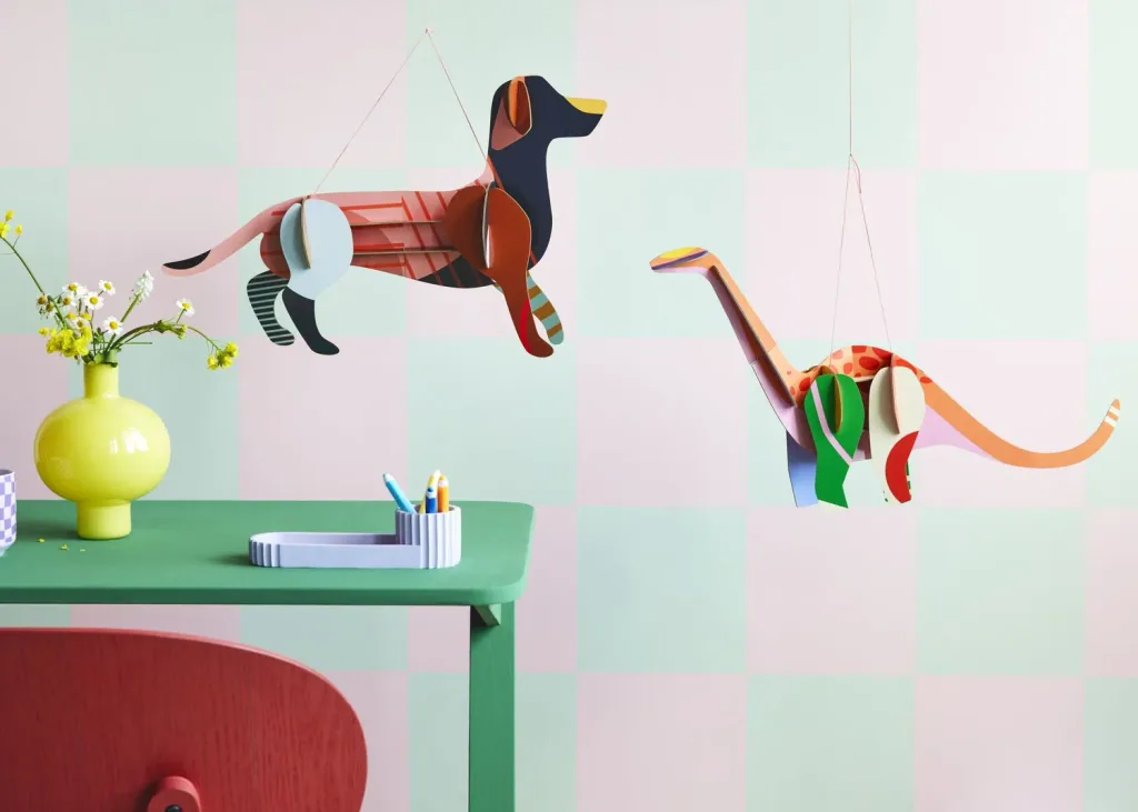 Studio ROOF Bastel-Set, 3D Wandobjekt, 3D Dekoration - Milo Diplodocus