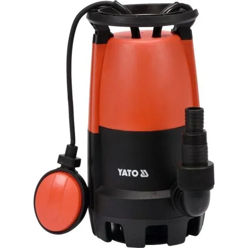 Tauchpumpe 900W 18000L/h max. Ansaugung 1 mm MIT 15 Meter Gartenschlauch inkl. Düse und Armaturen UND Hahn 1"