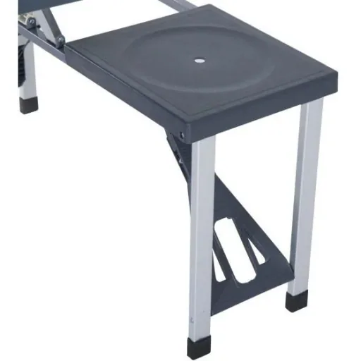 Campingtisch Alu Klappbar Schwarz 4 Personen
