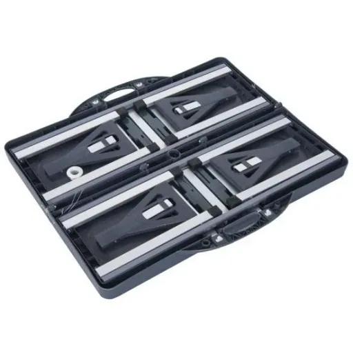 Campingtisch Alu Klappbar Schwarz 4 Personen