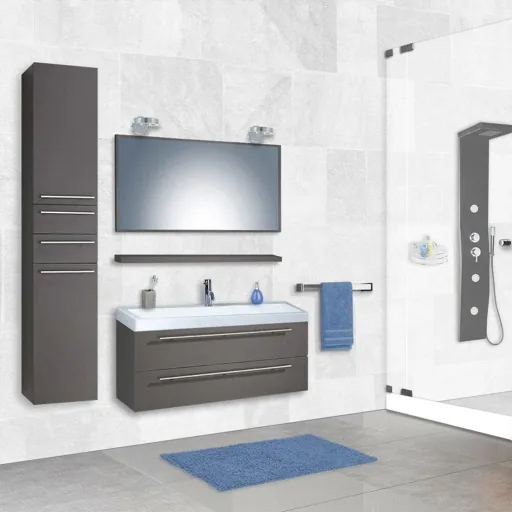 Badezimmermöbel Force 100 cm - Anthrazit