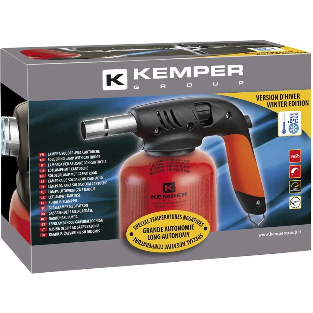 Lötbrenner mit Gaskartusche - Winter - 460 g - Rot