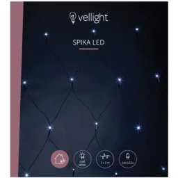 Vellight Netzbeleuchtung - 2x2m - 144 LED- Kaltweiß - Innen und Außen