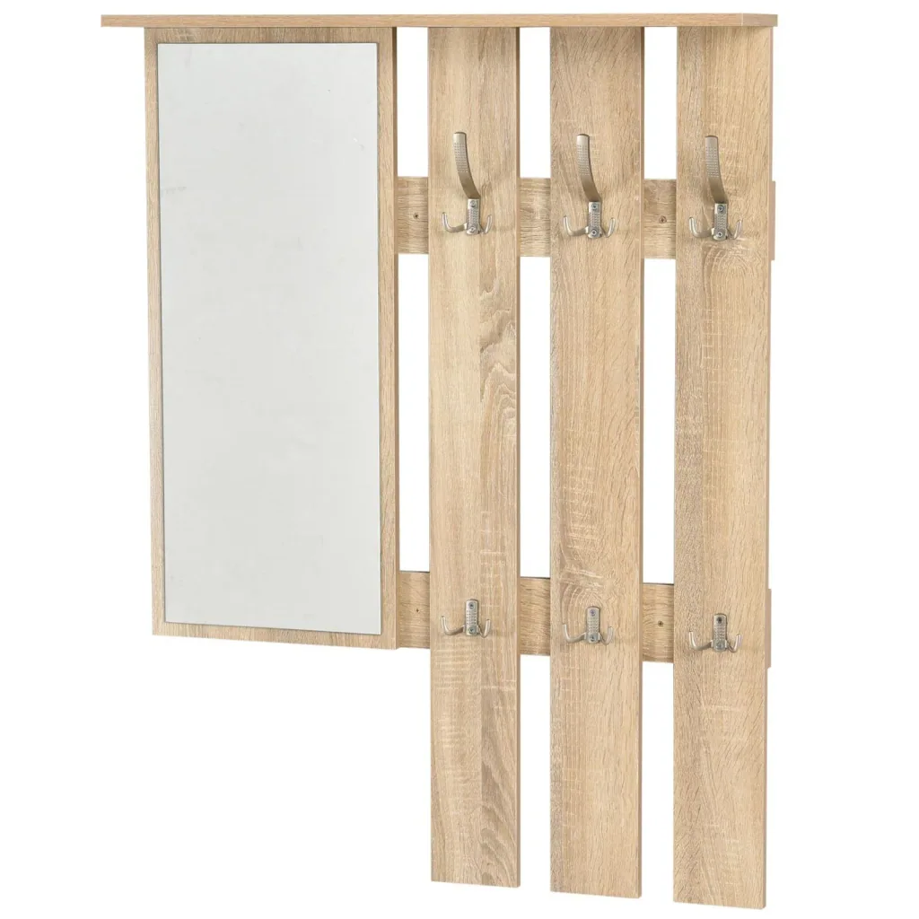 Kleiderschrankset 3-in-1, Garderobe mit Schuhschrank und Wandspiegel