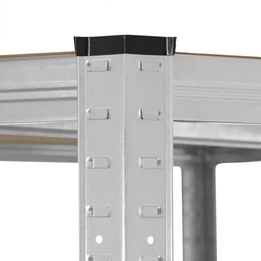 Deuba Metall-Lagerregal/Eckregal mit 5 Fachböden - 875kg Kapazität - (HxBxT) 180x70x40 cm - 175kg pro Fachboden