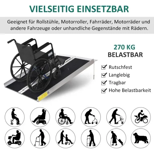 Rollstuhlrampe faltbar