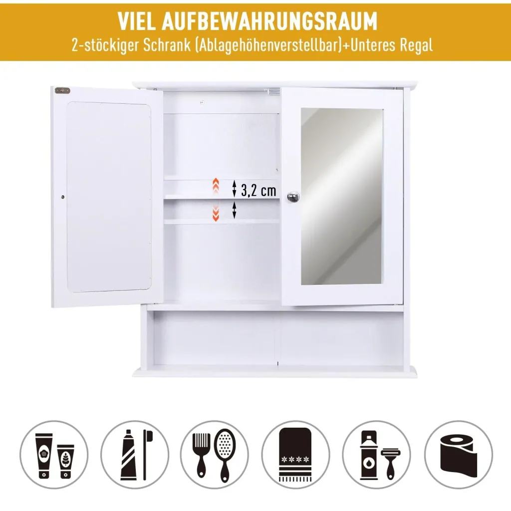 Spiegelschrank mit Ablage
