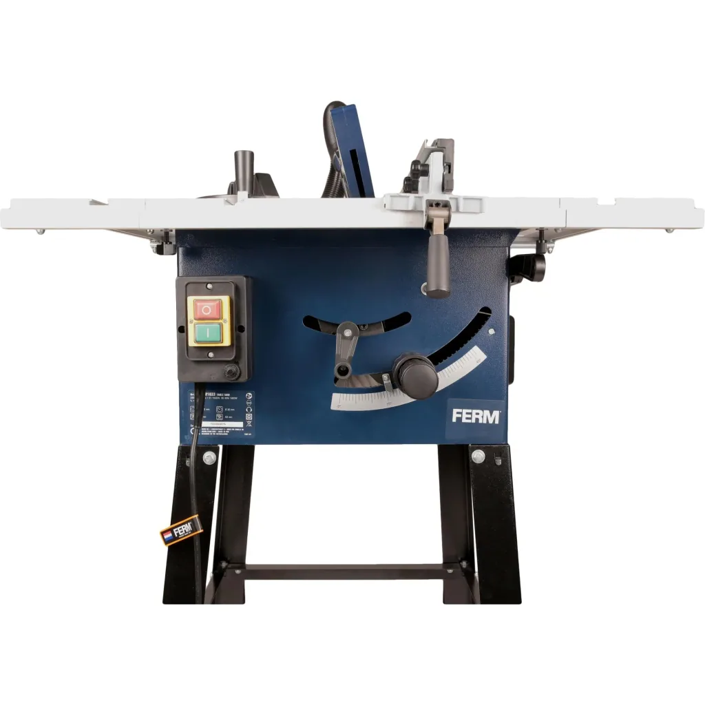 TSM1033 Tischkreissäge 1800W - 250mm - Winkelanschlag und Parallelführung - Vakuum-Adapter - Inkl. T40 Sägeblatt