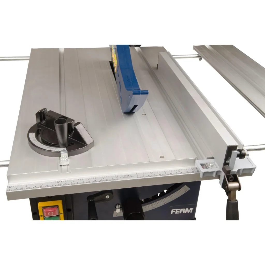 TSM1033 Tischkreissäge 1800W - 250mm - Winkelanschlag und Parallelführung - Vakuum-Adapter - Inkl. T40 Sägeblatt