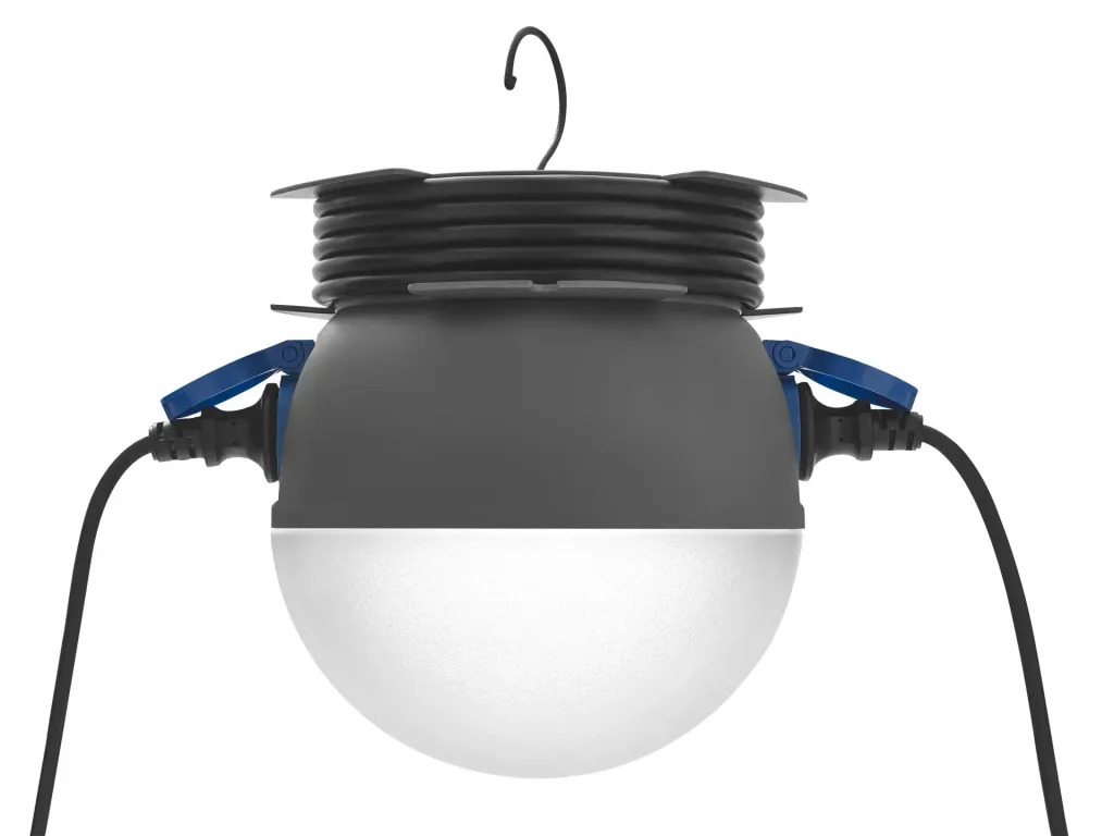 LED Arbeitsleuchte Future Ball 20W, mit Steckdose