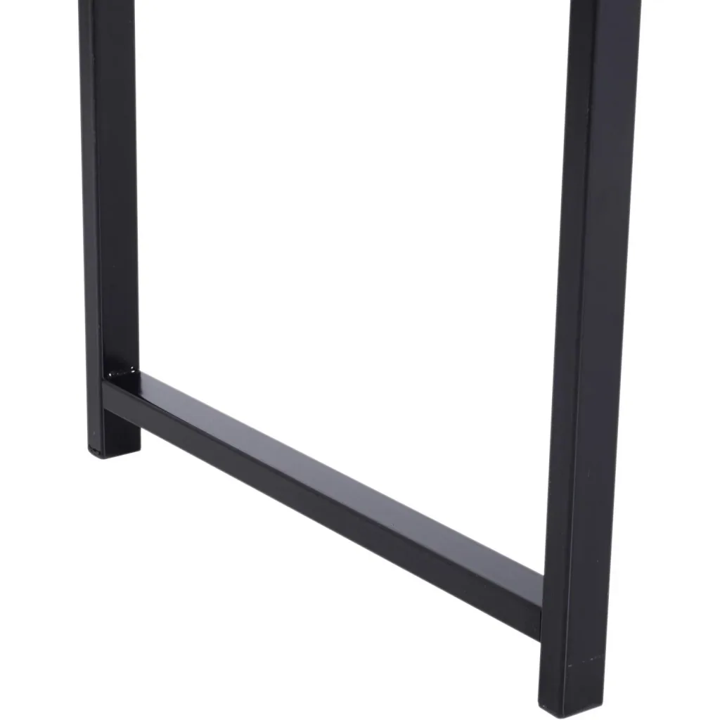 Schreibtisch PC-Tisch Computertisch mit 2 Schubladen Holz + Metall Natur 120 x 52 x 76,2 cm