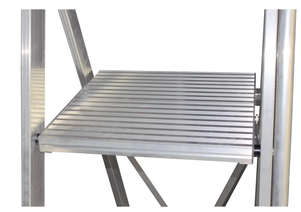 Stufen- Stehleiter m. großer Standplattform, 9 Stufen
