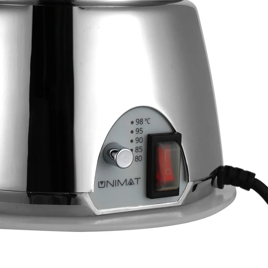 Samowar mit Teekocher, Russischer Teekessel Elektrisch - Edelstahl, 6L