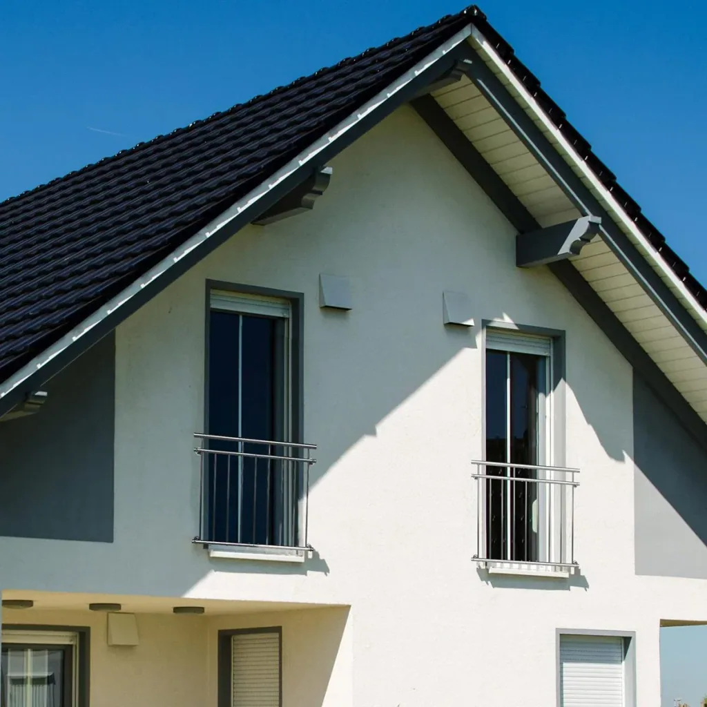 Edelstahl-Balkongeländer 90x225 cm