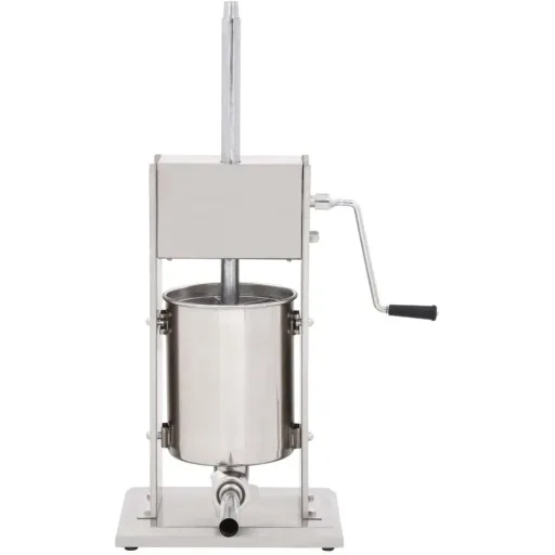 Wurstfüller 10 L Edelstahl manuell silberfarben