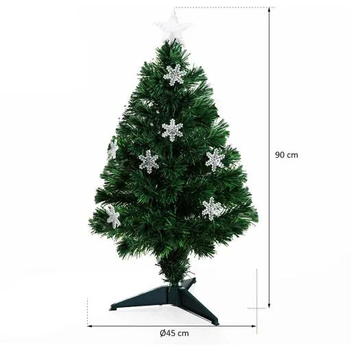 Weihnachtsbaum mit 12 LED-Lichter grün
