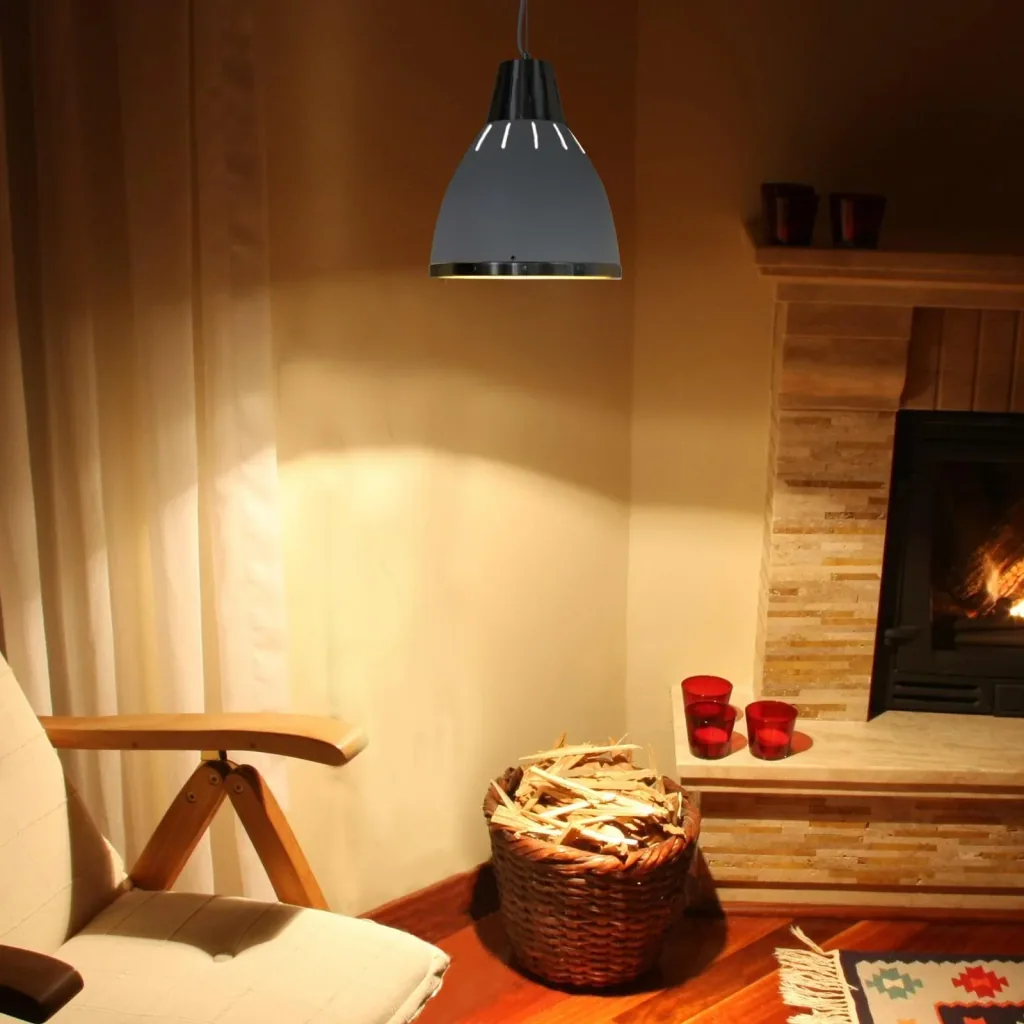 Hängeleuchte Deckenlampe Industrie Vintage E27 40 W Metall weiß ?30 x H35 cm (ohne Birne)